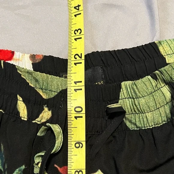 iJeans by Buffalo 🔵 Floral Ankle Joggers M x 28” Black and Red - Picture 12 of 14